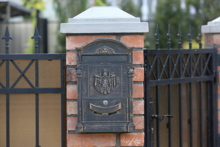 brick in letterbox